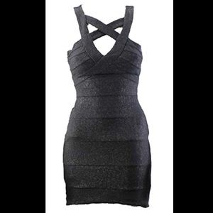 Ruby Rox Black Bandage Dress